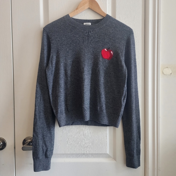NWOT Sunday Best Apple Long Sleeve Knit - Picture 2 of 7